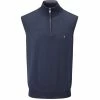Oscar Jacobson Bob Pin Sleeveless Sweater - Navy -Golf Clothing Sales Shop 3dpxwbmzgd jpeg