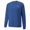 Puma Cloudspun Crewneck - Mazarine Blue Heather -Golf Clothing Sales Shop 597596 16 ex1. x1000