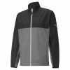 Puma First Mile Wind Jacket - Black/Quiet Shade -Golf Clothing Sales Shop 599128 02. x1000