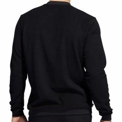 Adidas Core Crew Neck Sweatshirt - Black -Golf Clothing Sales Shop adidas core crew neck sweatshirt black 3