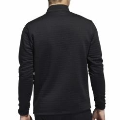 Adidas DWR 22 1/4 Zip Pullover - Black -Golf Clothing Sales Shop adidas dwr 22 14 zip pullover black 3