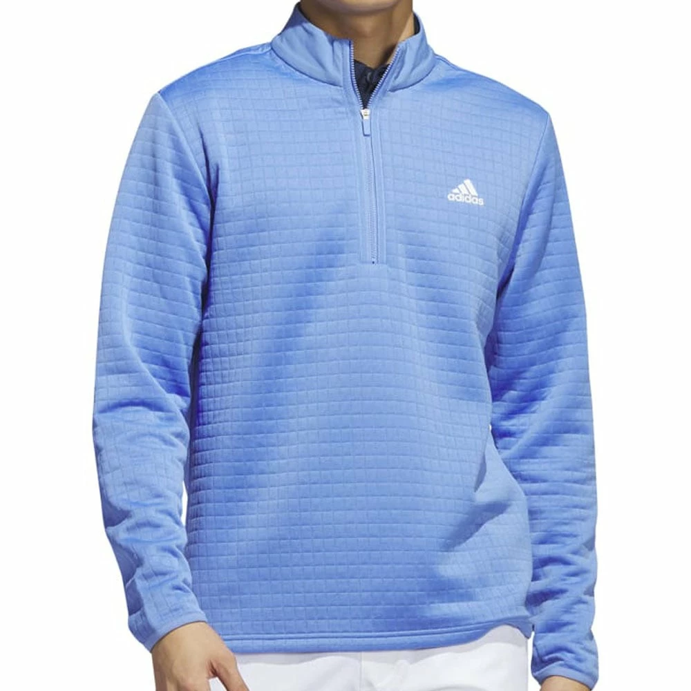 Adidas DWR 1/4 Zip Pullover - Blue Fusion 6 Adidas DWR 1/4 Zip Pullover - Blue Fusion - Image 4