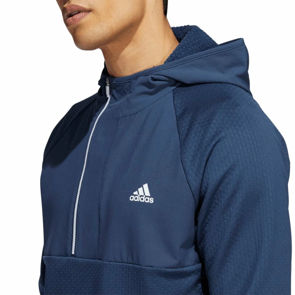 Adidas Fleece Anorak - Crew Navy 10 Adidas Fleece Anorak - Crew Navy - Image 8