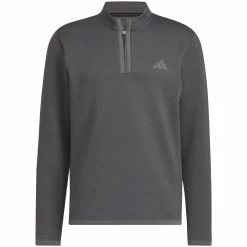 Adidas Microdot 1/4 Zip Pullover - Black/White