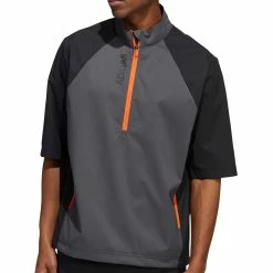 Adidas Provisional Short Sleeve Jacket - Black -Golf Clothing Sales Shop adidas provisional short sleeve jacket black 2