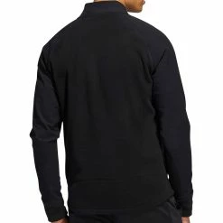 Adidas Statement Full Zip Jacket - Black -Golf Clothing Sales Shop adidas statement full zip jacket black 3