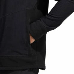 Adidas Statement Full Zip Jacket - Black -Golf Clothing Sales Shop adidas statement full zip jacket black 5