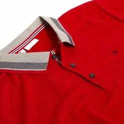 Calvin Klein Spark Polo Shirt - Red -Golf Clothing Sales Shop c9388ared6