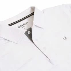 Calvin Klein Newport Polo Shirt - White -Golf Clothing Sales Shop c9406white7