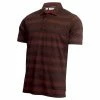 Calvin Klein Shadow Stripe Polo Shirt - Burgandy Marl -Golf Clothing Sales Shop c9408burgmarl5