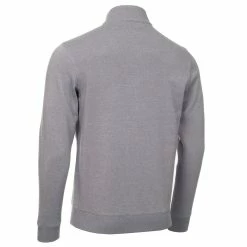 Calvin Klein Columbia Full Zip Sweater - Silver Marl -Golf Clothing Sales Shop c9581silmarl2