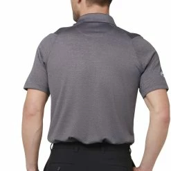 Callaway Heathered Jacquard Polo Shirt - Black Heather -Golf Clothing Sales Shop callaway heathered jacquard polo shirt black heather 4 1 1