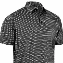 Callaway Soft Touch Micro Print Polo Shirt - Black Heather -Golf Clothing Sales Shop callaway soft touch micro print polo shirt black heather 3