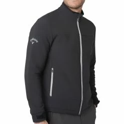Callaway Stormfleece Pro II Jacket - Caviar -Golf Clothing Sales Shop callaway stormfleece pro ii jacket caviar 3