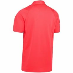 Callaway Swing Tech Solid Print Polo Shirt - Teaberry -Golf Clothing Sales Shop callaway swing tech solid print polo shirt teaberry 2 4 1