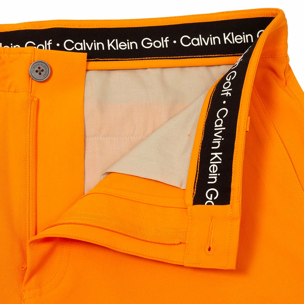 Calvin Klein Bullet Regular Fit Stretch Shorts - Orange - Image 3
