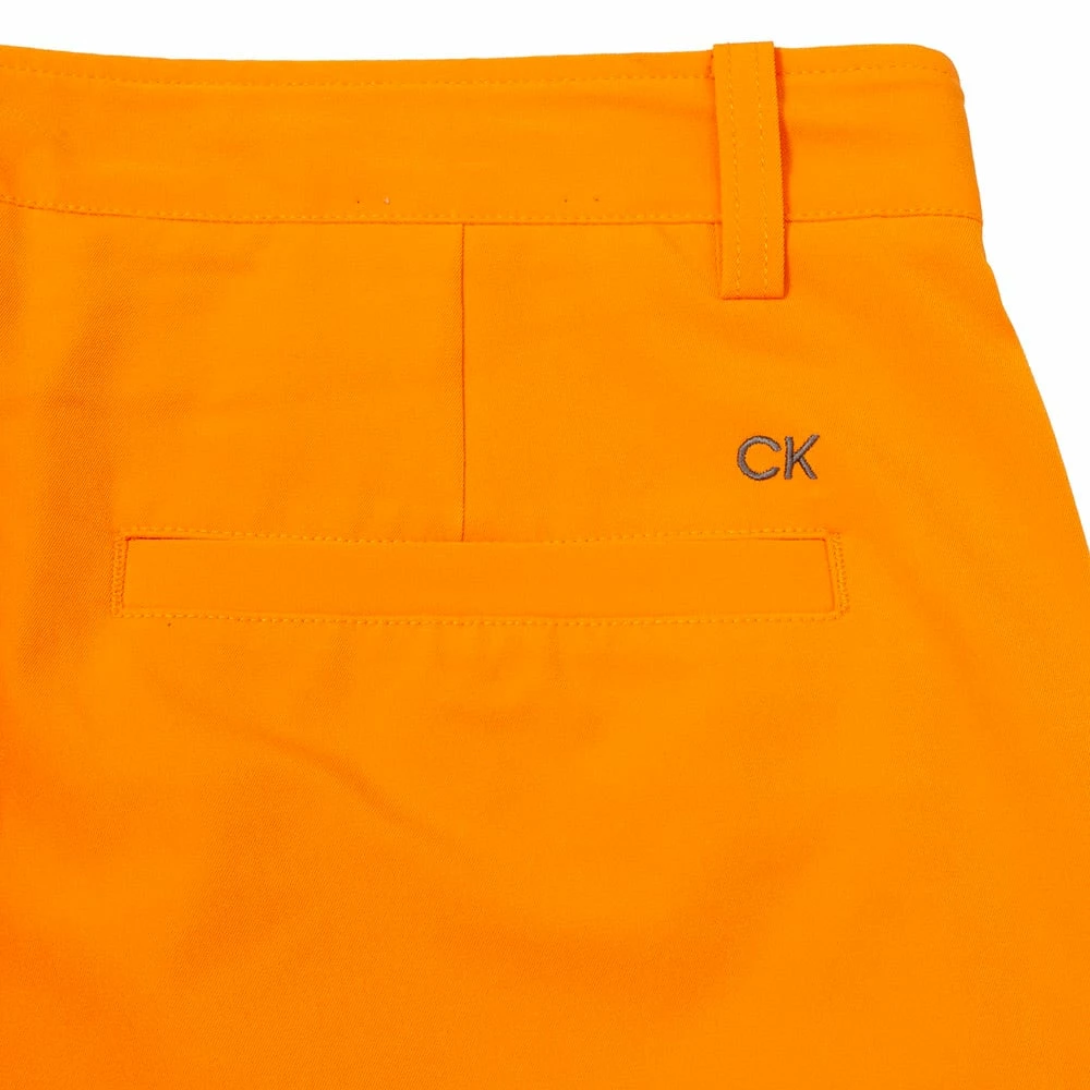 Calvin Klein Bullet Regular Fit Stretch Shorts - Orange - Image 4