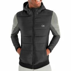 Calvin Klein Dynamo Hooded Jacket - Black -Golf Clothing Sales Shop calvin klein dynamo hooded jacket black 3