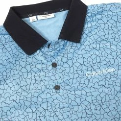 Calvin Klein Fracture Print Polo Shirt - Boy Blue -Golf Clothing Sales Shop calvin klein fracture print polo shirt boy blue 5