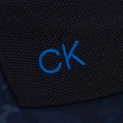 Calvin Klein Grunge Print Polo Shirt - Navy -Golf Clothing Sales Shop calvin klein grunge print polo navy 3