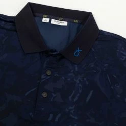 Calvin Klein Grunge Print Polo Shirt - Navy -Golf Clothing Sales Shop calvin klein grunge print polo navy 4