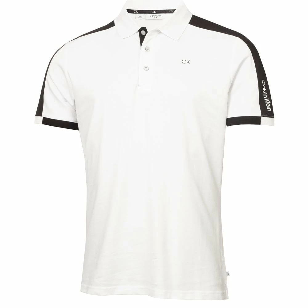Calvin Klein Miles Polo Shirt - White/Black 3 Calvin Klein Miles Polo Shirt - White/Black
