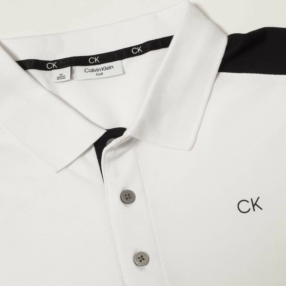 Calvin Klein Miles Polo Shirt - White/Black 5 Calvin Klein Miles Polo Shirt - White/Black - Image 3