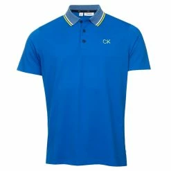 Calvin Klein Monterey Polo Shirt- Ocean Blue -Golf Clothing Sales Shop calvin klein monterey polo ocean blue 1