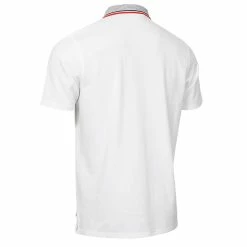 Calvin Klein Monterey Polo Shirt - White/Cardinal Red -Golf Clothing Sales Shop calvin klein monterey polo white cardinal red 2 1 1