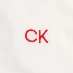 Calvin Klein Monterey Polo Shirt - White/Cardinal Red -Golf Clothing Sales Shop calvin klein monterey polo white cardinal red 4