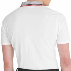Calvin Klein Monterey Polo Shirt - White/Cardinal Red -Golf Clothing Sales Shop calvin klein monterey polo white cardinal red 7