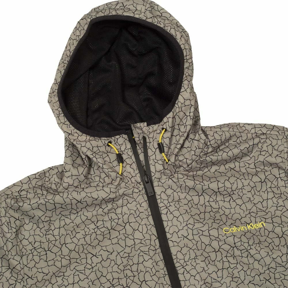 Calvin Klein Nantucket Printed Windbreaker Jacket - Cameo Green - Image 5