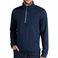 Calvin Klein Orbit 1/2 Zip Pullover - Navy/Blue 9 Calvin Klein Orbit 1/2 Zip Pullover - Navy/Blue -Golf Clothing Sales Shop calvin klein orbit 12 zip pullover navyblue 3
