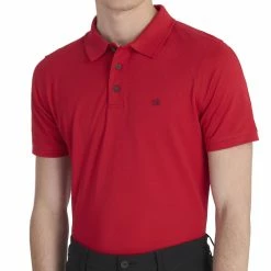 Calvin Klein Planet Polo Shirt - Red -Golf Clothing Sales Shop calvin klein planet polo shirt red 3