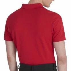 Calvin Klein Planet Polo Shirt - Red -Golf Clothing Sales Shop calvin klein planet polo shirt red 4