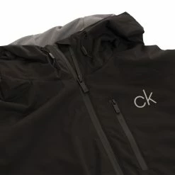 Calvin Klein Ultron Hooded Thermal Jacket - Black -Golf Clothing Sales Shop ckma20422black8