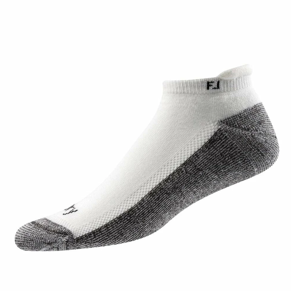 FootJoy Roll Tab Golf Socks - White 3 FootJoy Roll Tab Golf Socks - White