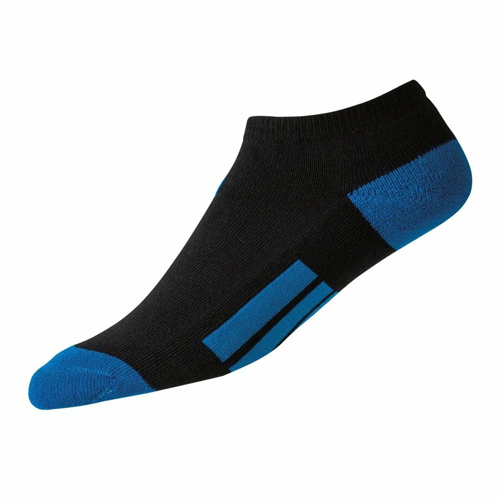 FootJoy ProDry Lowcut Junior Socks - Black/Blue 3 FootJoy ProDry Lowcut Junior Socks - Black/Blue