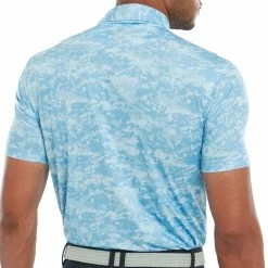 FootJoy Cloud Camo Polo Shirt - True Blue -Golf Clothing Sales Shop footjoy cloud camo polo shirt true blue 4