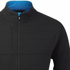 FootJoy FJ Hybrid Jacket - Black -Golf Clothing Sales Shop footjoy fj hybrid jacket black 3