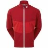 FootJoy FJ HydroLite Waterproof Jacket - Red Tonal -Golf Clothing Sales Shop footjoy fj hydrolite waterproof jacket red tonal 1