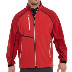 FootJoy FJ HydroTour Waterproof Jacket - Red Tonal 9 FootJoy FJ HydroTour Waterproof Jacket - Red Tonal -Golf Clothing Sales Shop footjoy fj hydrotour waterproof jacket red tonal 3