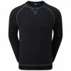 FootJoy French Terry Crew Neck Sweater - Heather Navy -Golf Clothing Sales Shop footjoy french terry crew neck sweater heather navy 1