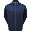 FootJoy HydroLite Waterproof Jacket - Navy/Marble Print -Golf Clothing Sales Shop footjoy hydrolite waterproof jacket navy marble 1