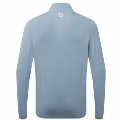 FootJoy Pin Dot Print Chill-Out Pullover - Denim/Bluestone/Azure -Golf Clothing Sales Shop footjoy pin dot print chill out pullover denim bluestone azure 2