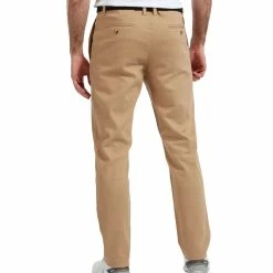 FootJoy Tapered Fit Chino Trousers - Tan -Golf Clothing Sales Shop footjoy tapered fit chino trousers tan 4