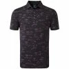 FootJoy Tropic Print Polo Shirt - Black/Orchid
