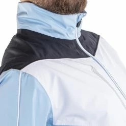 Galvin Green Armstrong Gore-Tex Paclite Waterproof Jacket - Blue Bell/White/Black -Golf Clothing Sales Shop galvin green armstrong jacket gore tex paclite bluebellwhiteblack 5