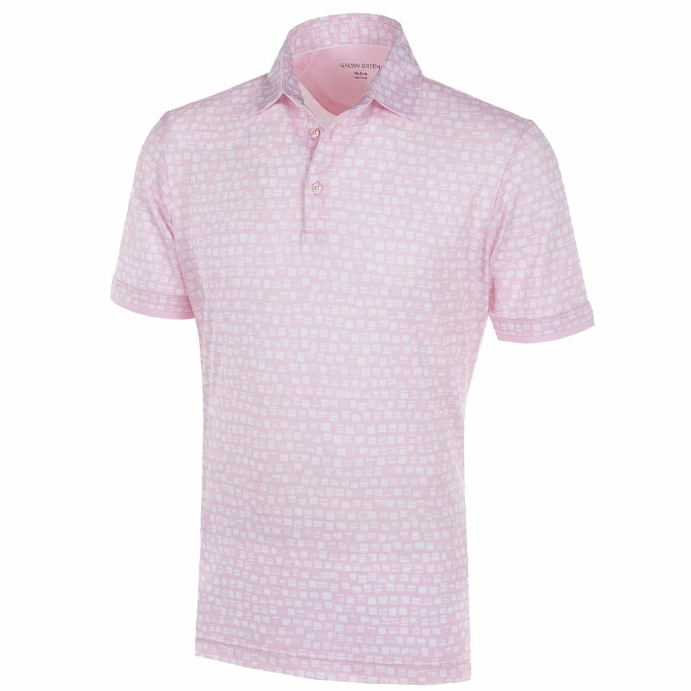 Galvin Green Mack Veltil8+ Polo Shirt - Light Pink/White 3 Galvin Green Mack Veltil8+ Polo Shirt - Light Pink/White