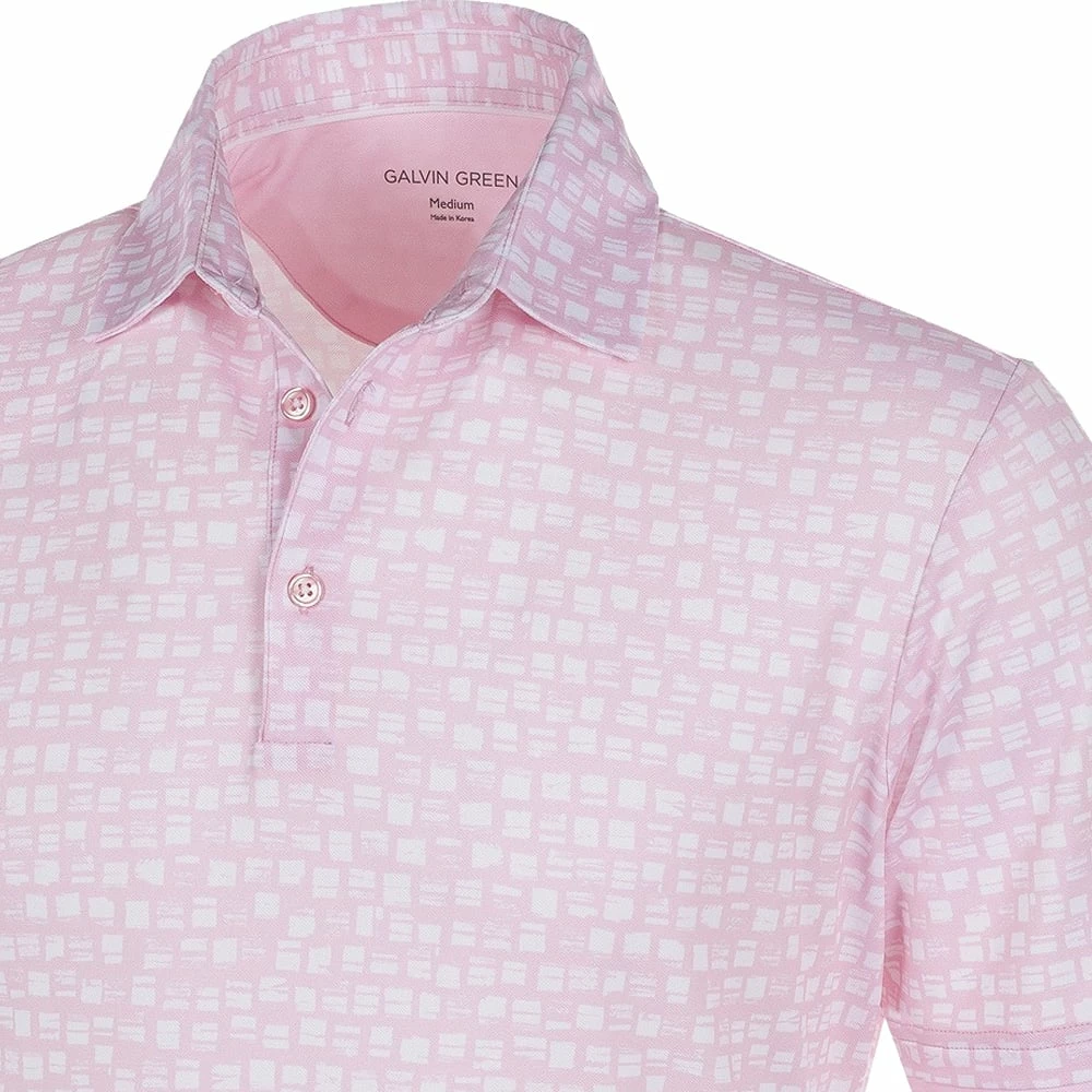 Galvin Green Mack Veltil8+ Polo Shirt - Light Pink/White 5 Galvin Green Mack Veltil8+ Polo Shirt - Light Pink/White - Image 3